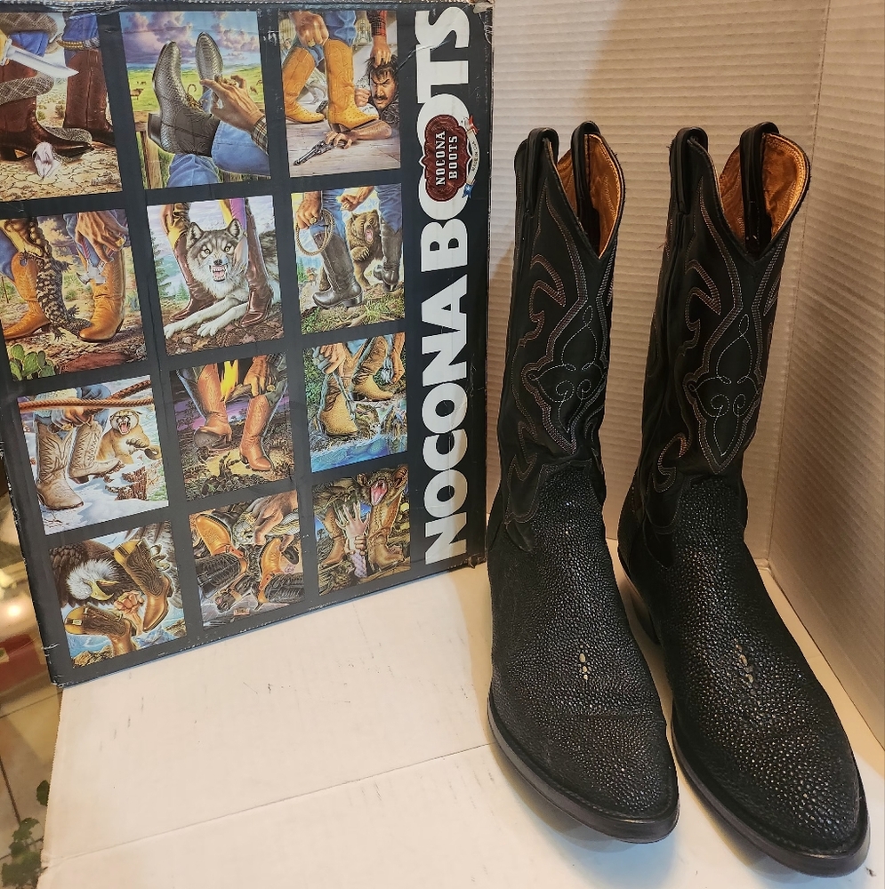 Noonan Mens Genuine Stingray boots